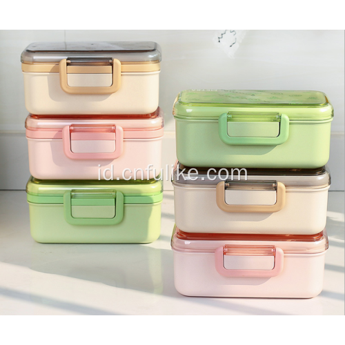 Bamboo Fiber Food Container Organizer Grosir